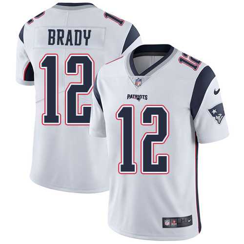 Nike New England Patriots #12 Tom Brady White NFL Vapor Untouchable Limited Jersey,We sell and wholesale Nike New England Patriots #12 Tom Brady White NFL Vapor Untouchable Limited Jersey on line form chian!